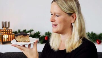 Low Carb Baumkuchen ohne Zucker: Schneiden