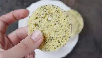 Low Carb Blitzbrot: Erhitzen