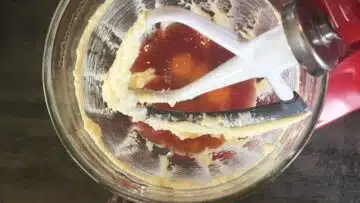 Low Carb Glühweinkuchen ohne Alkohol: Verrühren