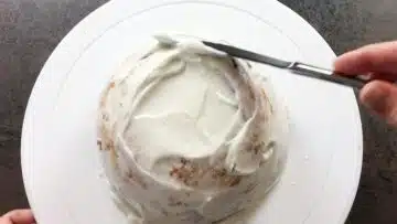 Low Carb Hasenpopo Torte ohne Zucker: Einstreichen