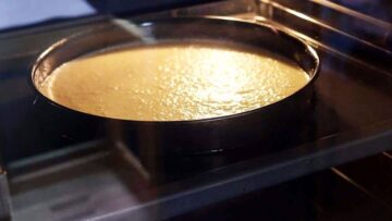 Low Carb Käsekuchen ohne Boden: Backen