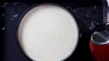 Low Carb Käsekuchen ohne Boden: Einfüllen