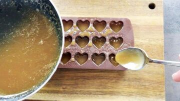 Low Carb Karamell Bonbons ohne Zucker: Umfüllen