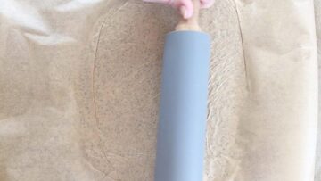 Low Carb Knäckebrot: Ausrollen