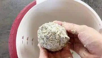 Low Carb Knäckebrot: Kneten