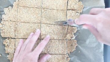 Low Carb Knäckebrot: Trennen