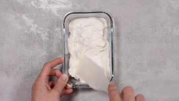 Low Carb Kokoseis ohne Zucker: Gefrieren