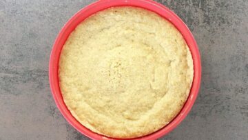 Low Carb Kuchenboden: Erhitzen