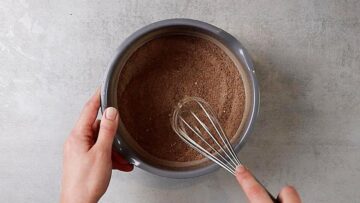 Low Carb Milchschnitte ohne Zucker: Mischen