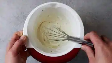 Low Carb Milchschnitte ohne Zucker: Verrühren