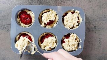Low Carb Muffins mit Mandelmehl: Bedecken