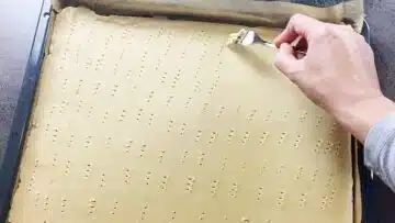 Low Carb Nussecken ohne Zucker: Ausrollen