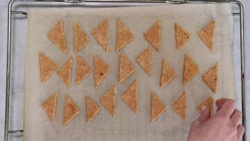 Low Carb Pizza Cracker ohne Mehl: Backen