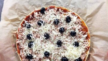 Low Carb Pizzaboden: Belegen