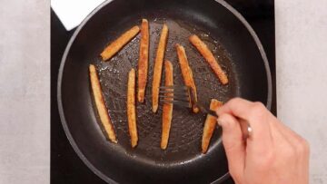 Low Carb Pommes: Anbraten