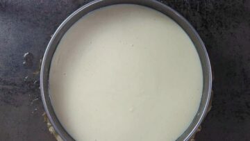 Low Carb Puddingkuchen ohne Zucker: Gießen