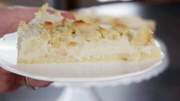 Low Carb Puddingkuchen ohne Zucker: Schneiden