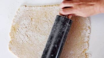 Low Carb Quark-Öl-Teig ohne Mehl: Ausrollen