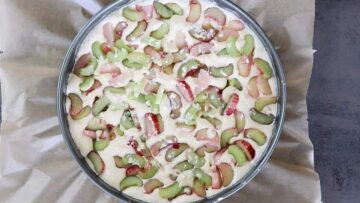 Low Carb Rhabarberkuchen ohne Zucker: Backen