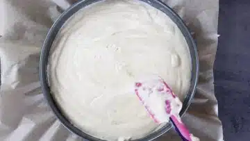 Low Carb Rhabarberkuchen ohne Zucker: Unterheben