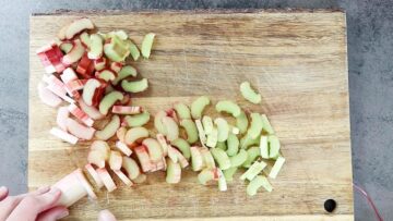 Low Carb Rhabarberkuchen ohne Zucker: Vorbereiten