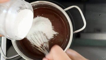 Low Carb Schokodrops ohne Zucker: Einrühren