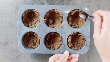 Low Carb Schokomuffins: Formen