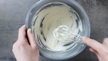 Low Carb Schokomuffins: Verrühren