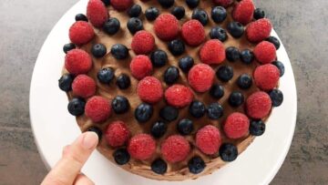 Low Carb Schokotorte ohne Zucker: Dekorieren