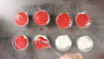 Low Carb Spaghetti Eis Dessert ohne Zucker: Pürieren