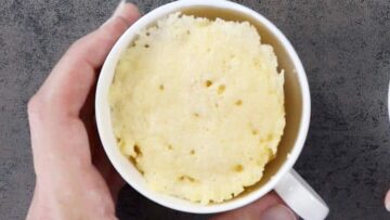 Low Carb Tassenkuchen: Erhitzen