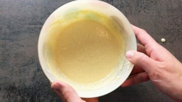 Low Carb Tassenkuchen Vanille: Rühren