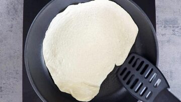 Low Carb Wraps: Ausbacken