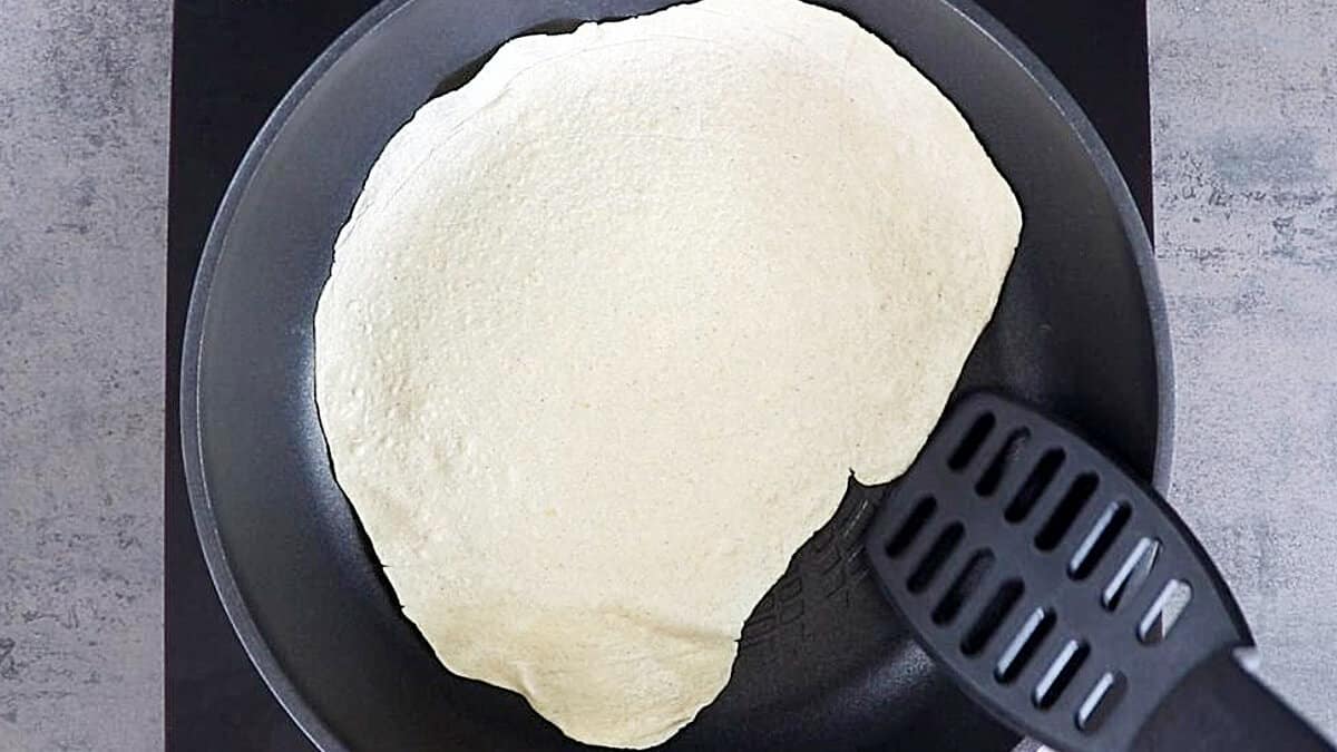 Low Carb Wraps: Ausbacken