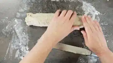 Low Carb Zimtschnecken ohne Zucker: Aufrollen