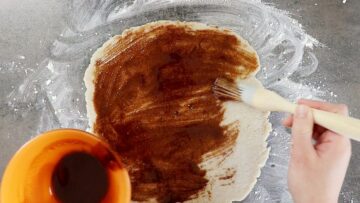 Low Carb Zimtschnecken ohne Zucker: Ausrollen