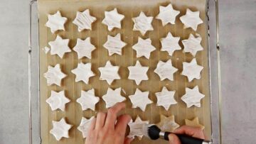 Low Carb Zimtsterne ohne Zucker: Backen