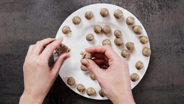 Mandel Pralinen ohne Zucker: Formen