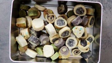 Matcha Kekse: Backen