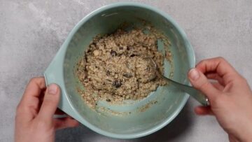 Nusskekse ohne Mehl und Zucker: Rühren