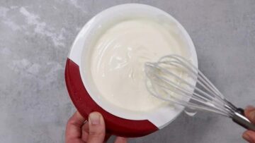 Panna Cotta Torte ohne Zucker: Einrühren