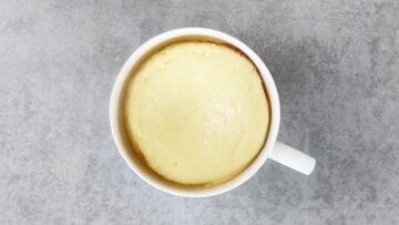 Protein Käsekuchen: Backen