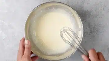 Protein Käsekuchen: Rühren