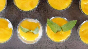 Quark Dessert ohne Zucker: Dekorieren