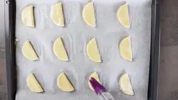 Quarkplätzchen ohne Zucker: Falten