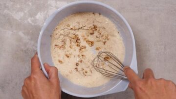 Schneebälle ohne Zucker: Mischen