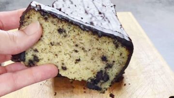 Schokino Kuchen ohne Zucker: Schneiden