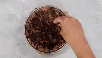 Schoko Traum Kuchen ohne Zucker: Dekorieren