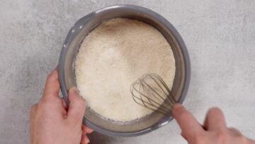 Shortbread ohne Zucker: Mischen