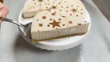 Spekualtius Kuchen ohne Backen: Schneiden